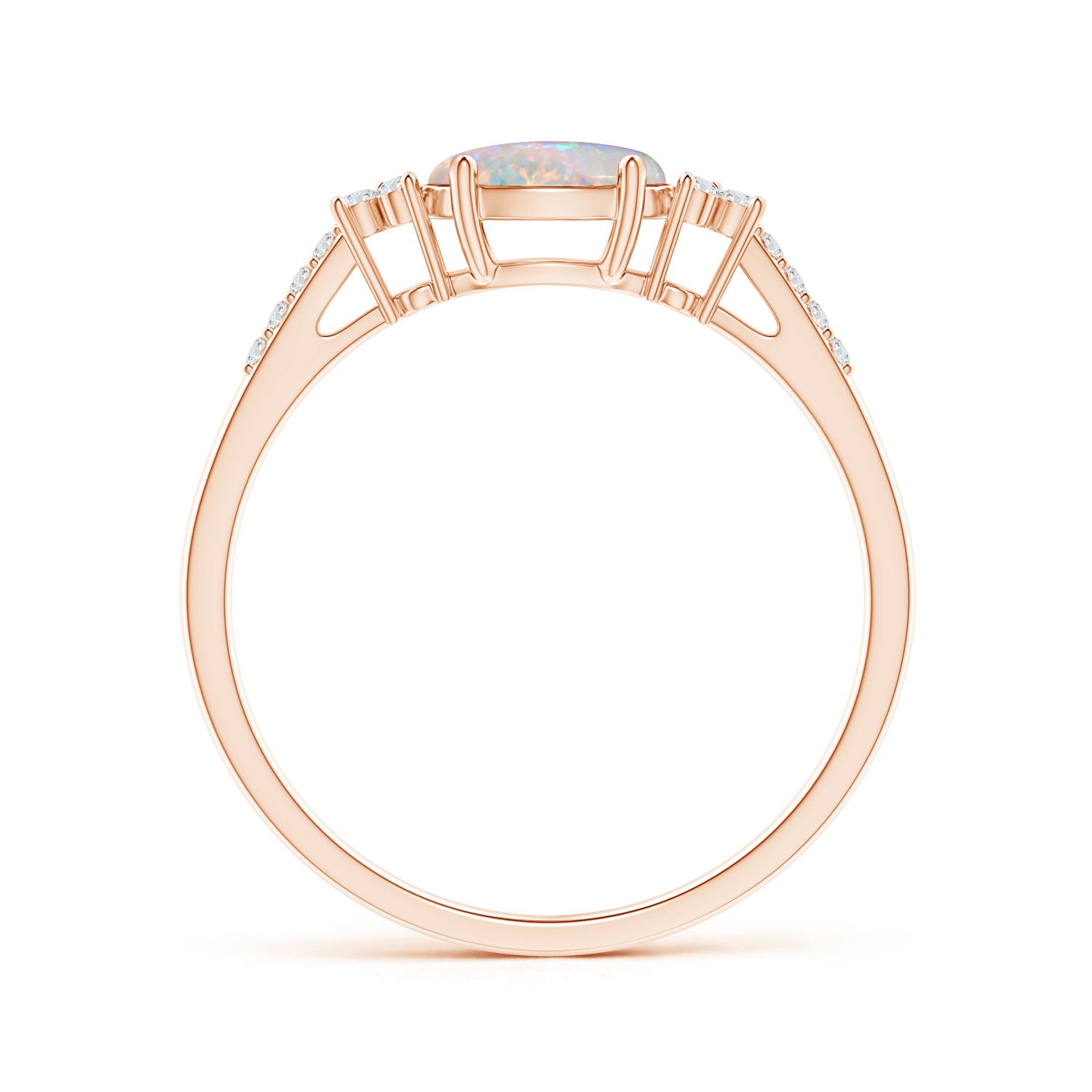 AAAA - Opal / 0.54 CT / 14 KT Rose Gold