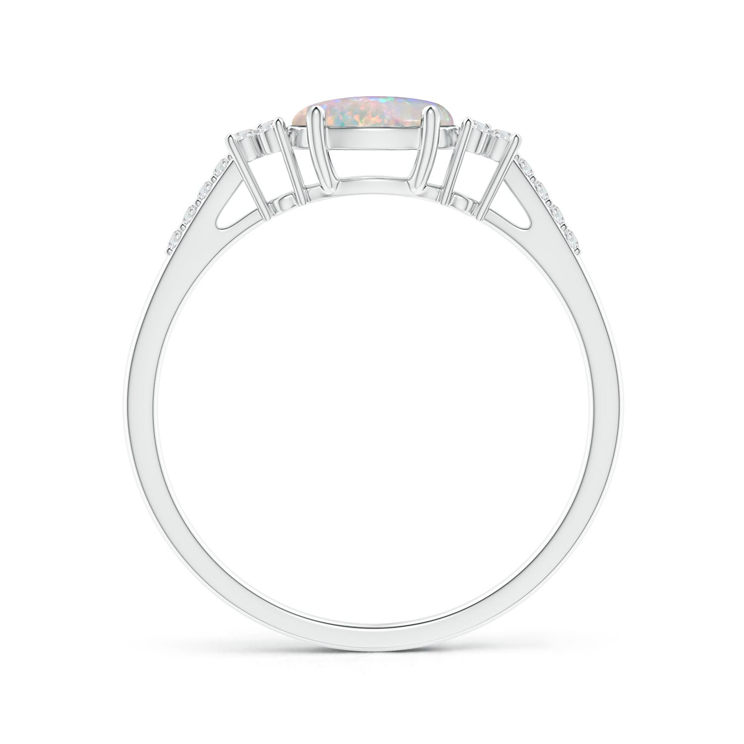 AAAA - Opal / 0.54 CT / 14 KT White Gold