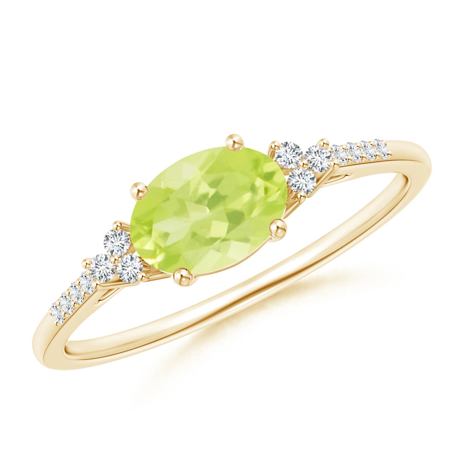 A - Peridot / 0.94 CT / 14 KT Yellow Gold