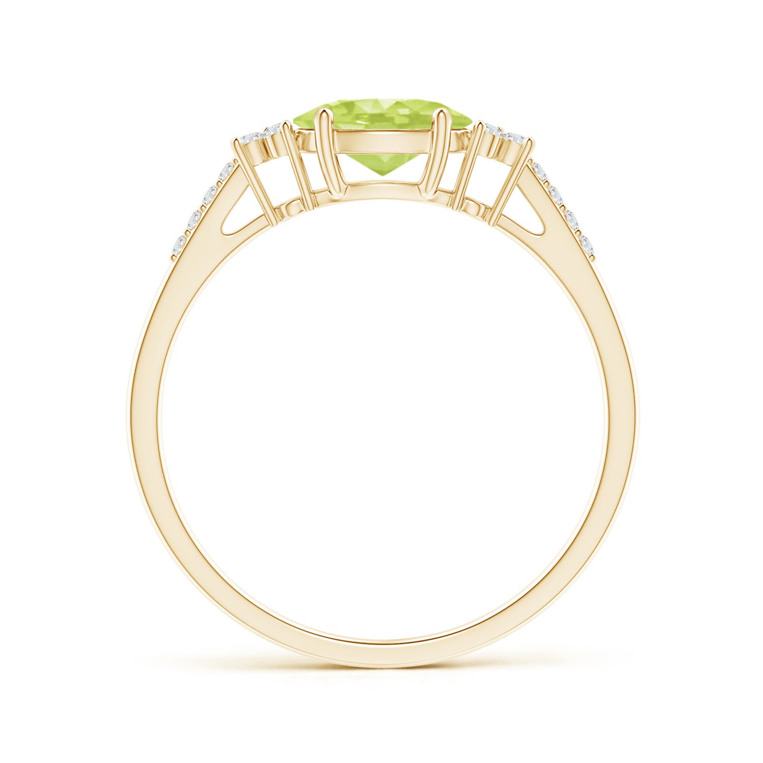 A - Peridot / 0.94 CT / 14 KT Yellow Gold