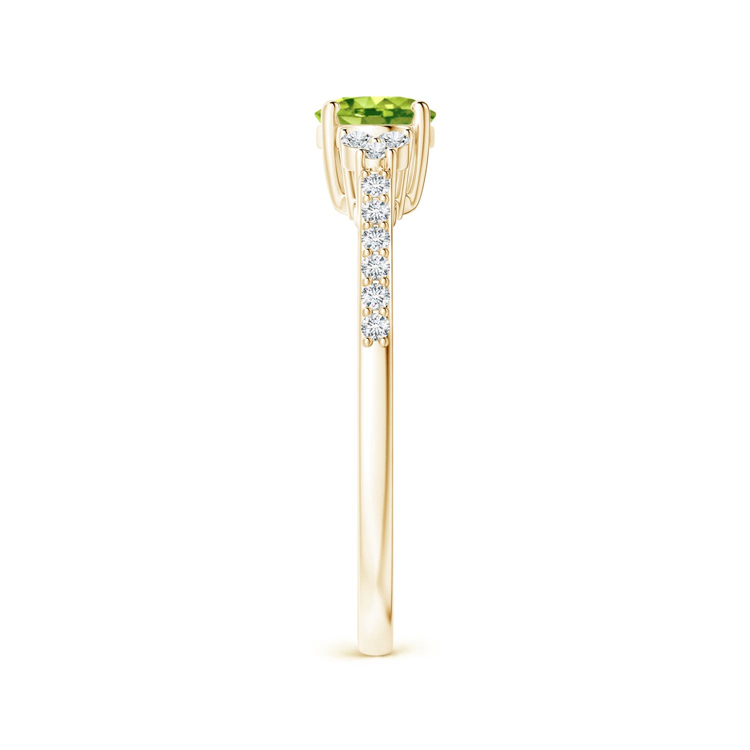 AAA - Peridot / 0.94 CT / 14 KT Yellow Gold