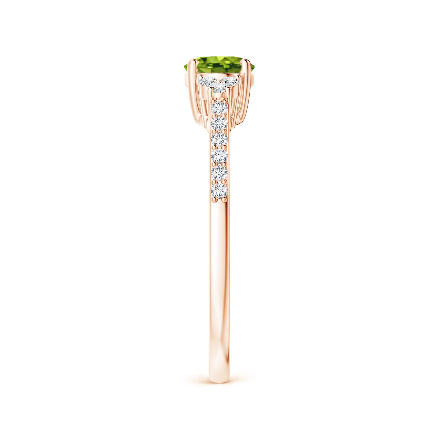 AAAA - Peridot / 0.94 CT / 14 KT Rose Gold