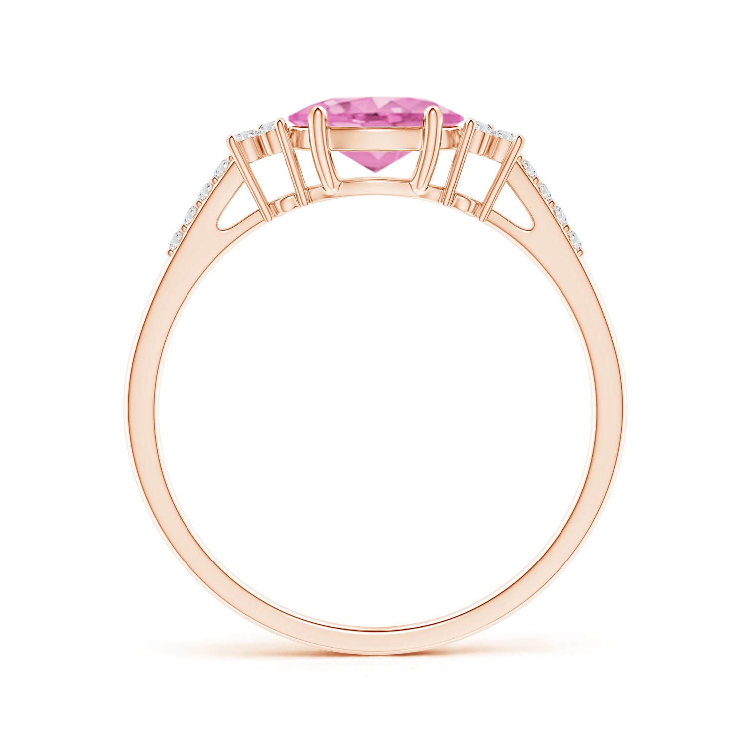 A - Pink Sapphire / 0.94 CT / 14 KT Rose Gold