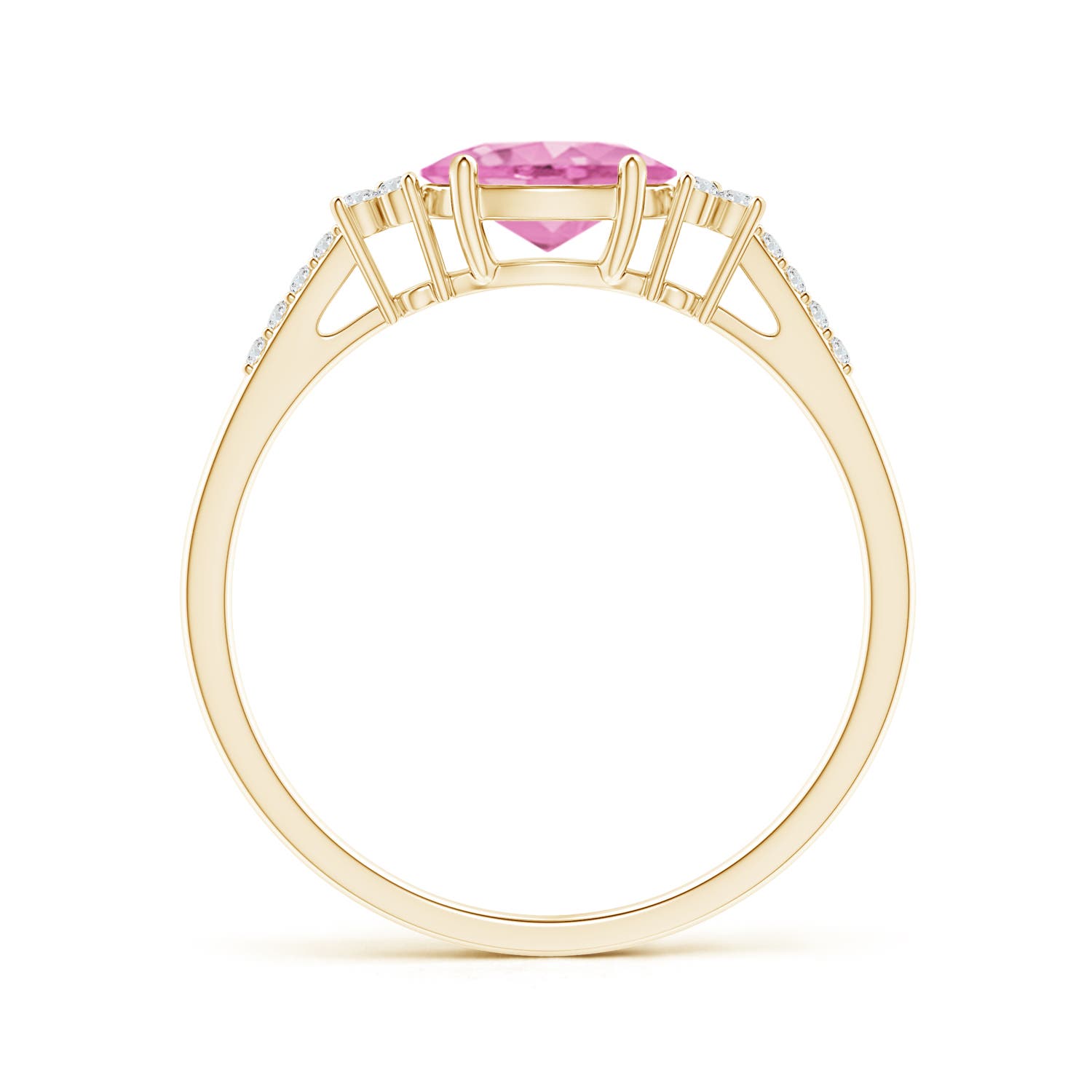 A - Pink Sapphire / 0.94 CT / 14 KT Yellow Gold