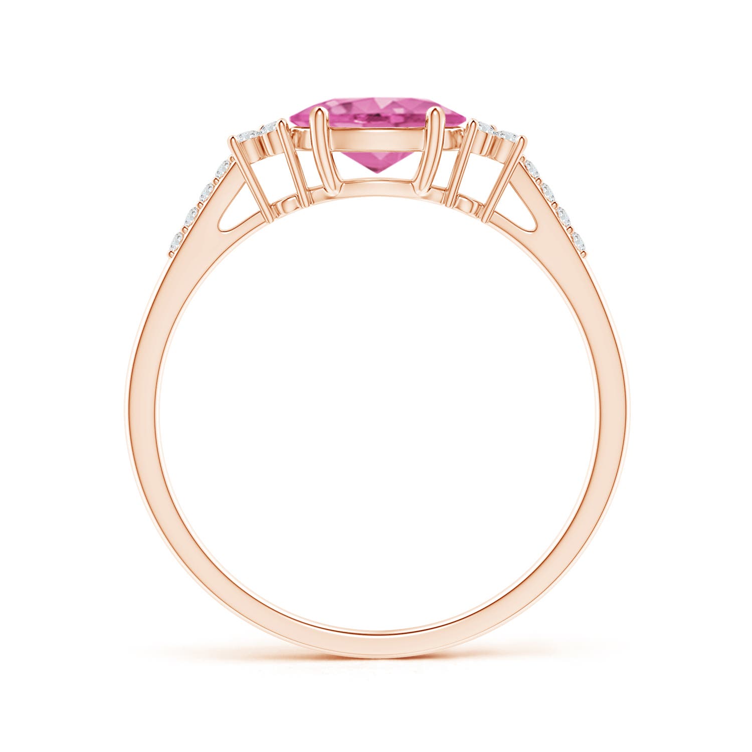 AA - Pink Sapphire / 0.94 CT / 14 KT Rose Gold