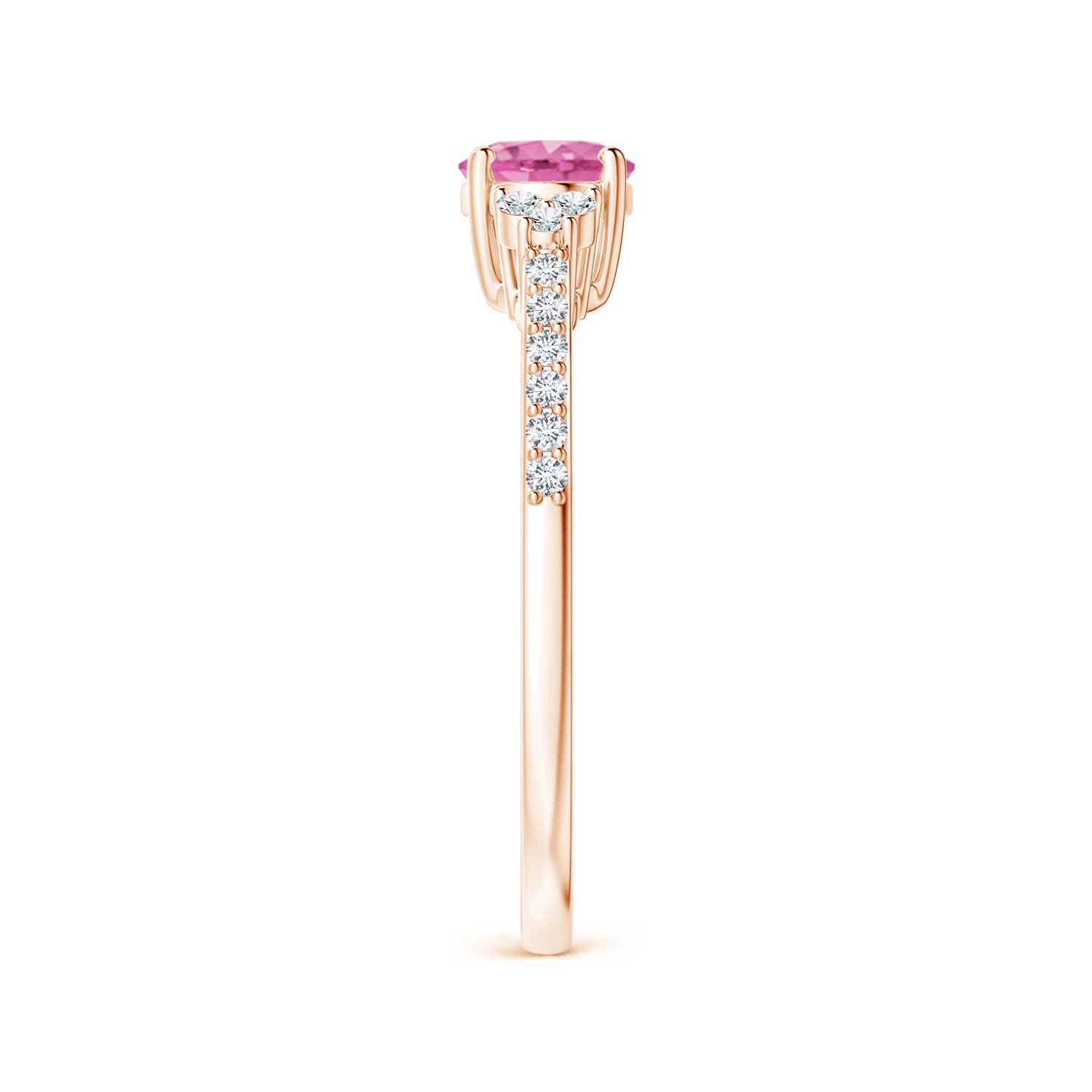 AA - Pink Sapphire / 0.94 CT / 14 KT Rose Gold