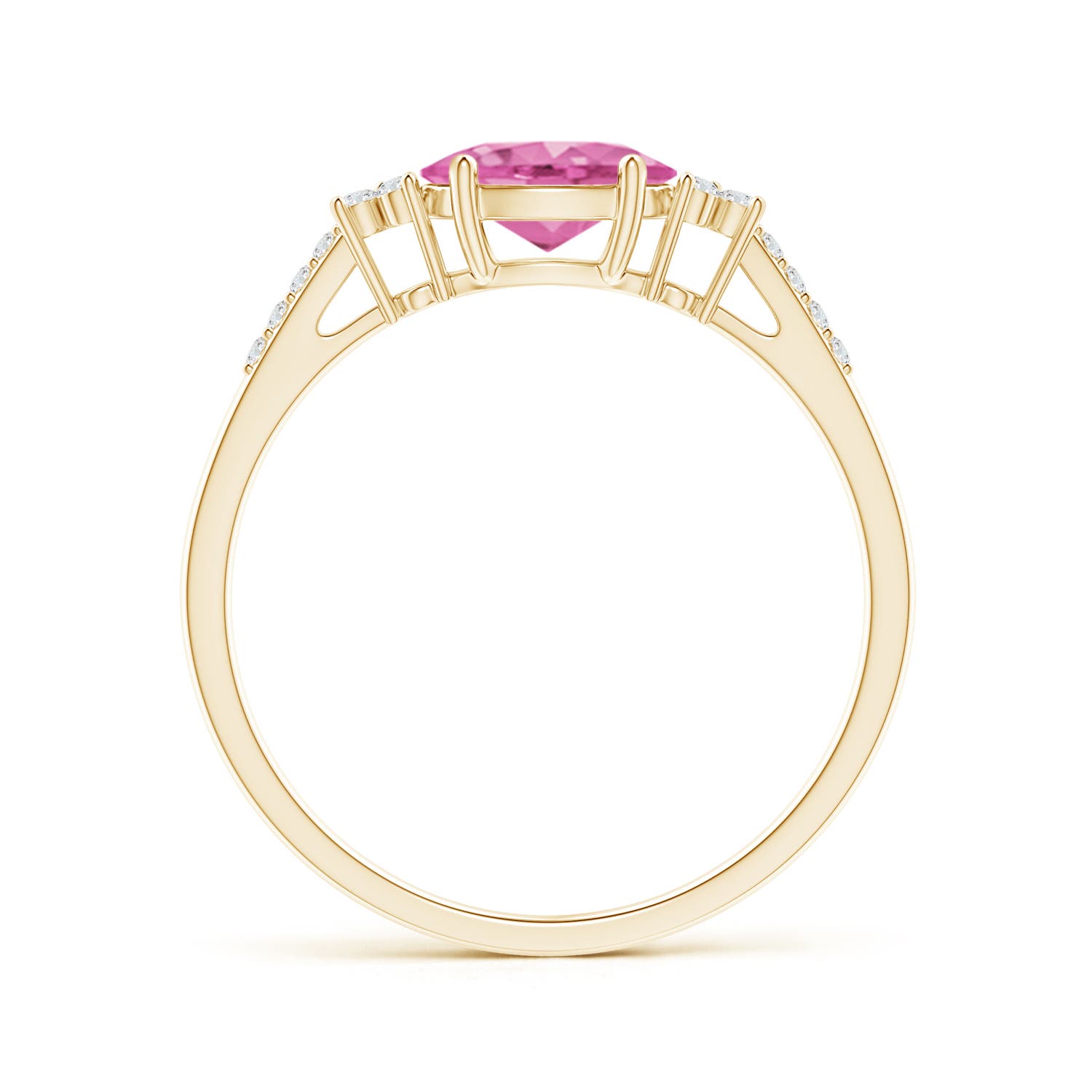 AA - Pink Sapphire / 0.94 CT / 14 KT Yellow Gold