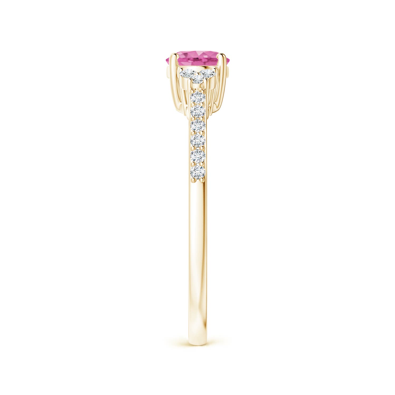 AA - Pink Sapphire / 0.94 CT / 14 KT Yellow Gold