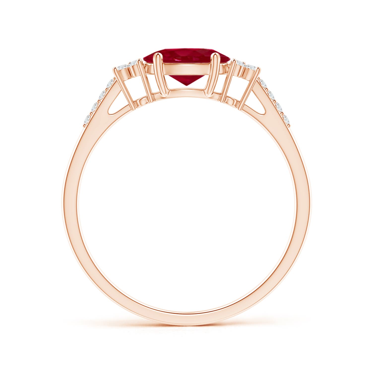 AA - Ruby / 1.09 CT / 14 KT Rose Gold