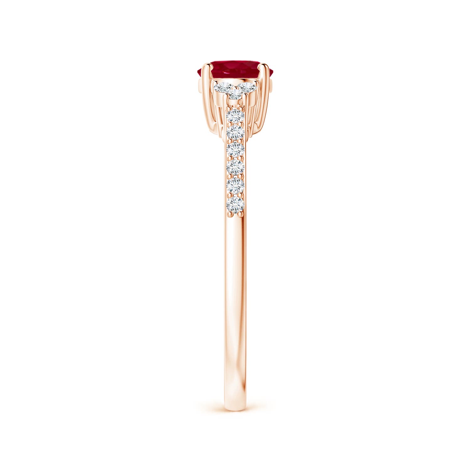 AA - Ruby / 1.09 CT / 14 KT Rose Gold