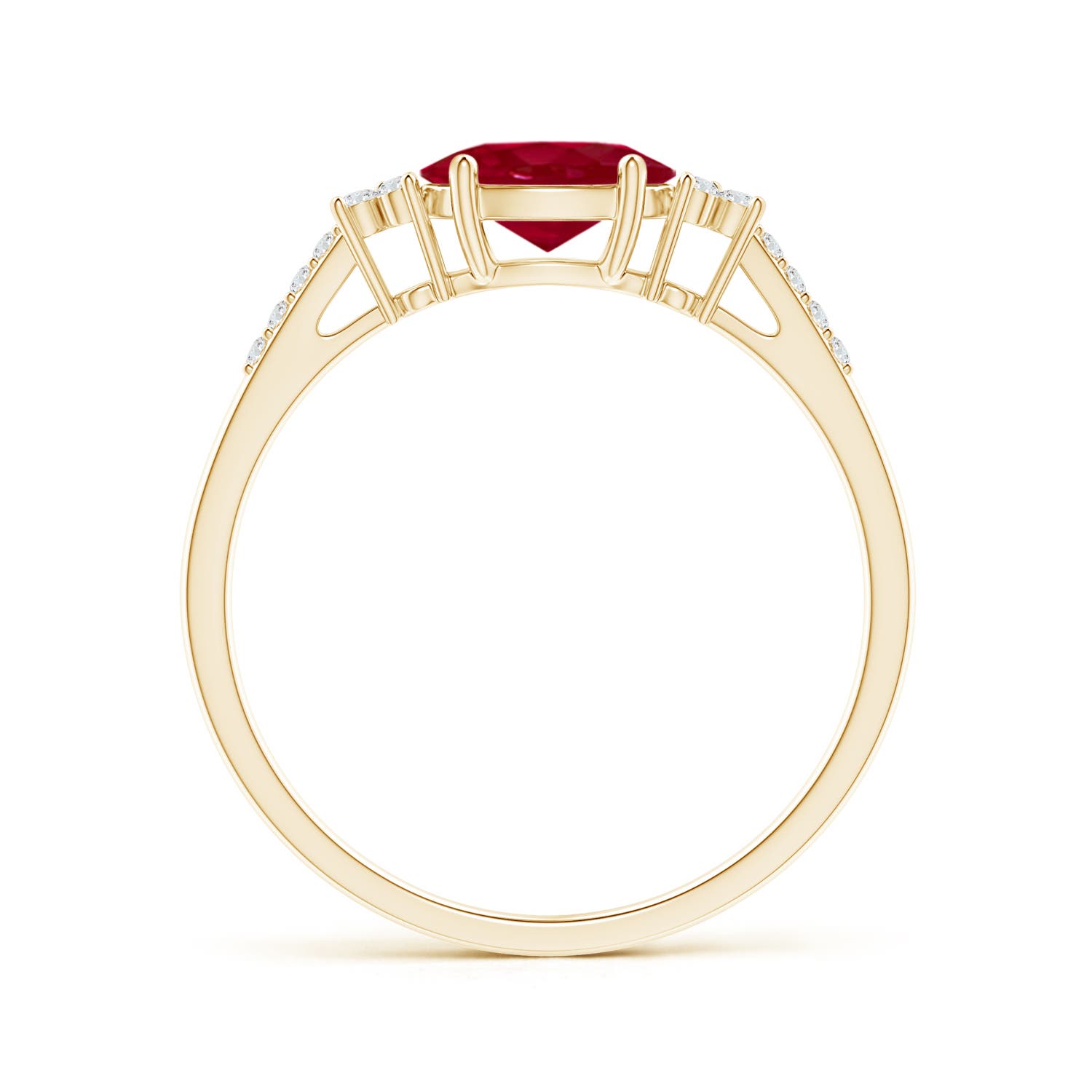 AA - Ruby / 1.09 CT / 14 KT Yellow Gold