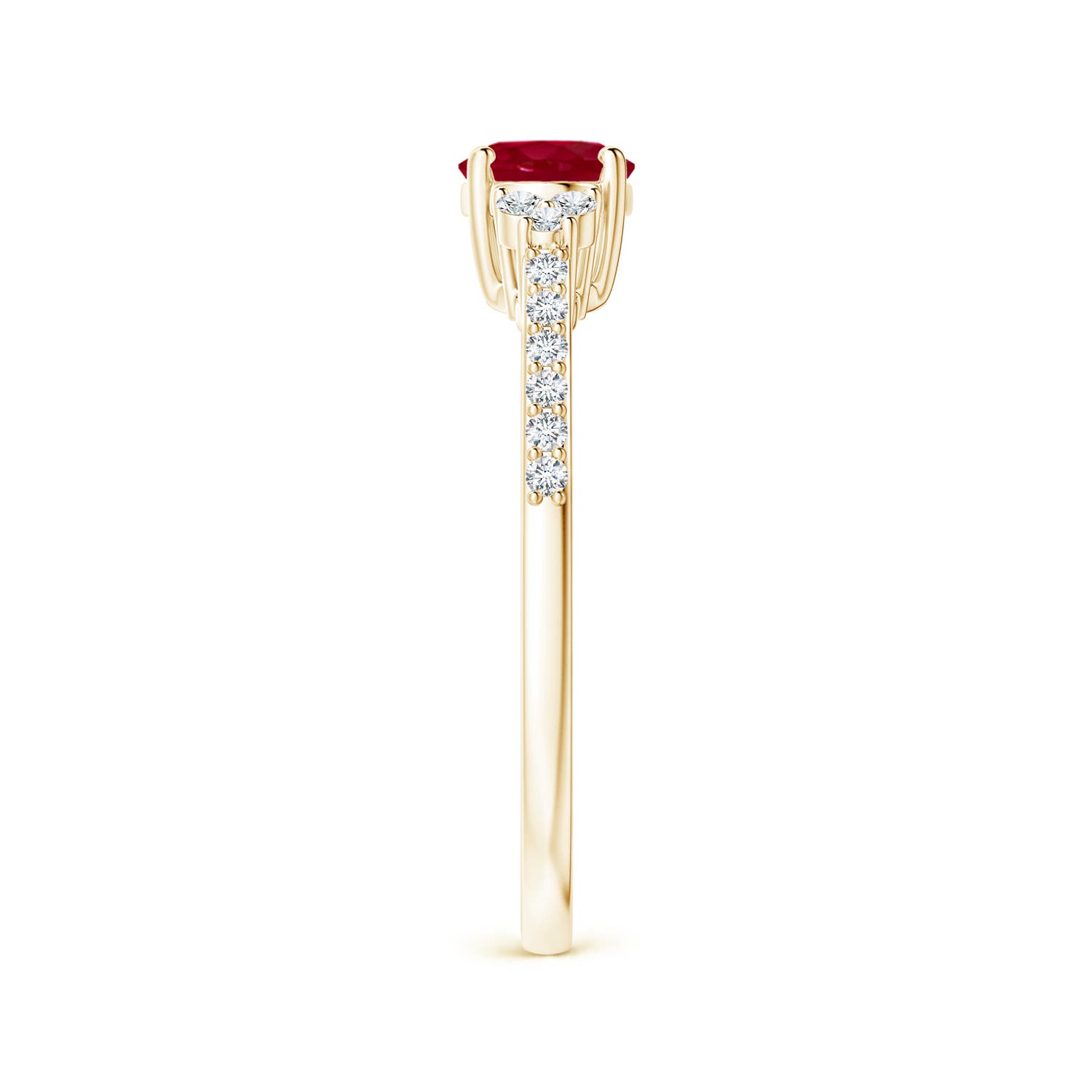 AA - Ruby / 1.09 CT / 14 KT Yellow Gold