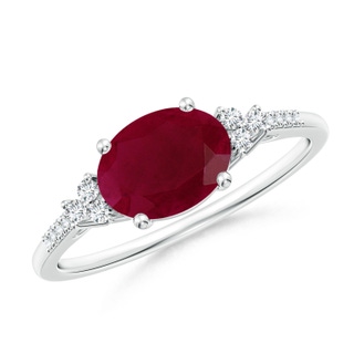 Oval A Ruby