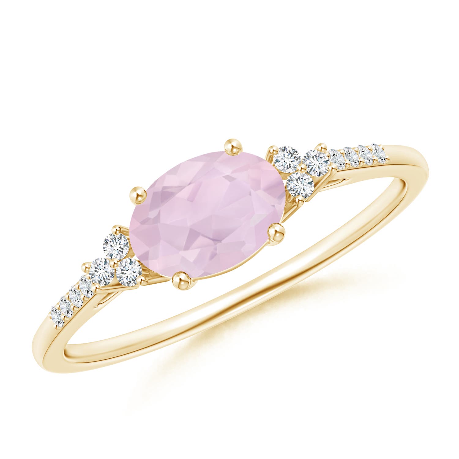 AA - Rose Quartz / 0.79 CT / 14 KT Yellow Gold