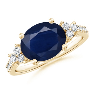 Oval A Blue Sapphire