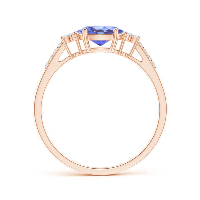 A - Tanzanite / 0.89 CT / 14 KT Rose Gold