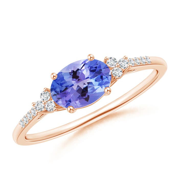 AA - Tanzanite / 0.89 CT / 14 KT Rose Gold