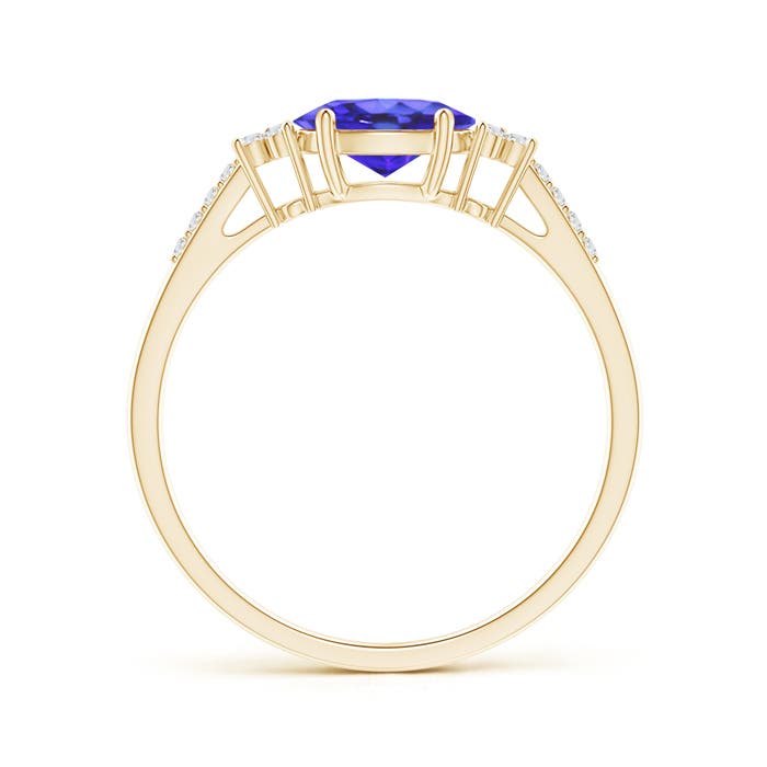 AA - Tanzanite / 0.89 CT / 14 KT Yellow Gold