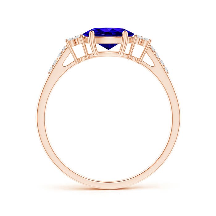 AAAA - Tanzanite / 0.89 CT / 14 KT Rose Gold