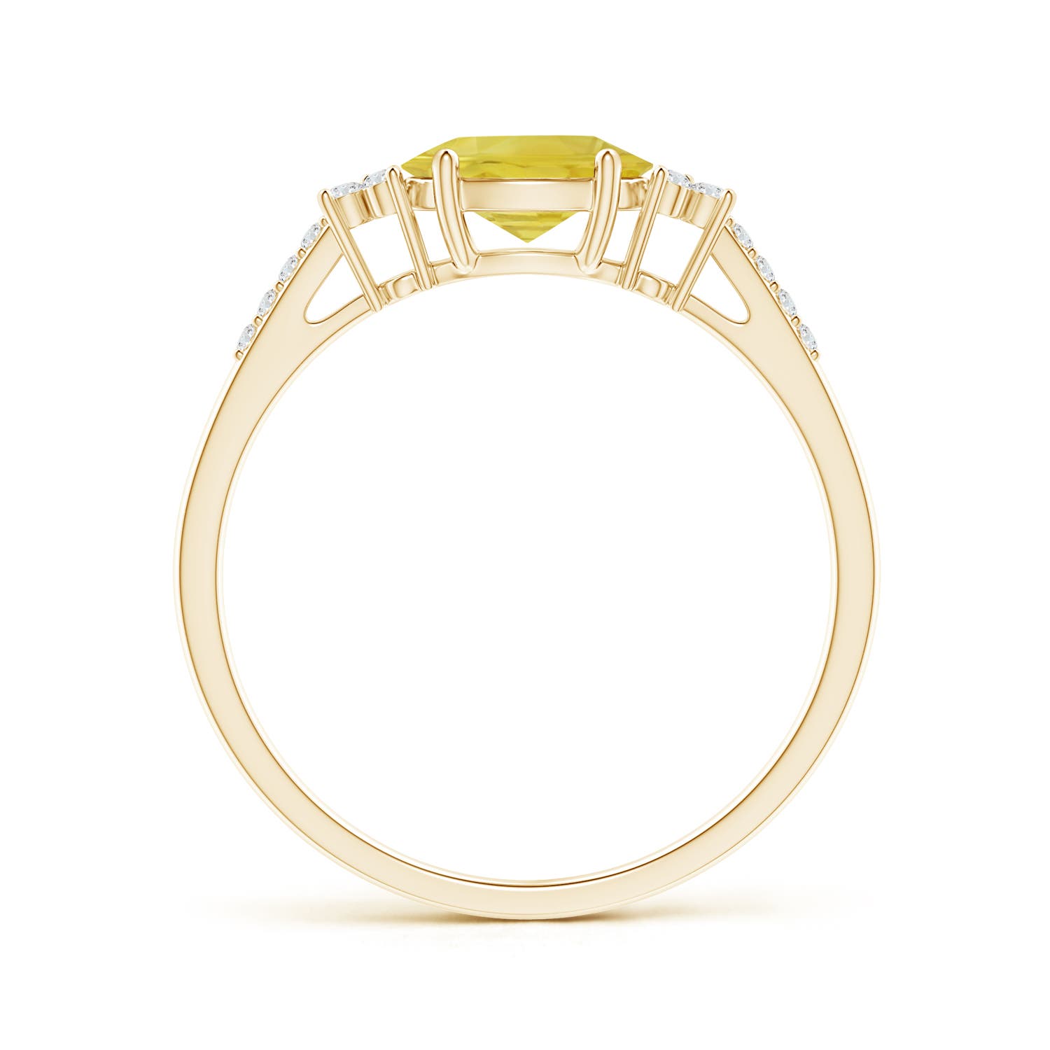 A - Yellow Sapphire / 1.09 CT / 14 KT Yellow Gold