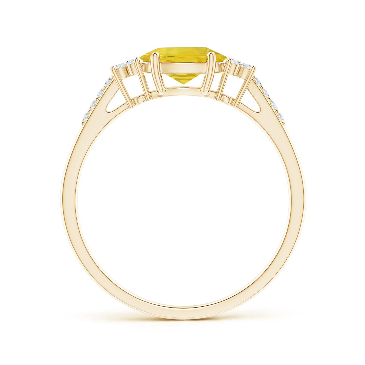 AA - Yellow Sapphire / 1.09 CT / 14 KT Yellow Gold