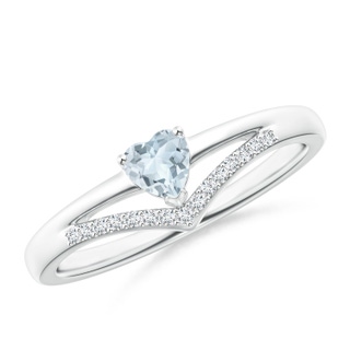 Heart A Aquamarine