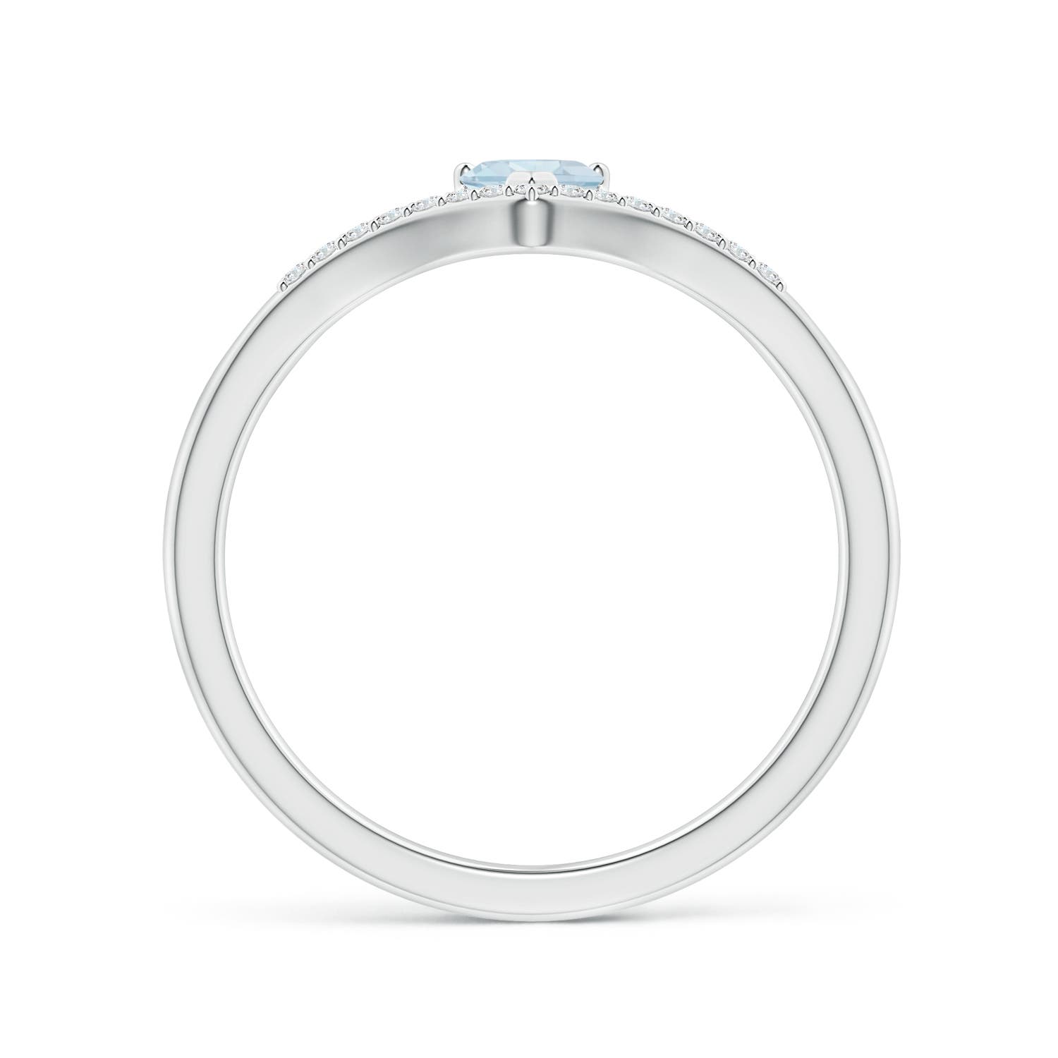 A - Aquamarine / 0.28 CT / 14 KT White Gold