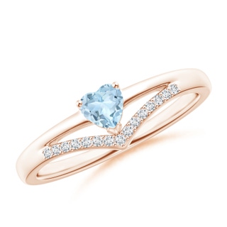 Heart AA Aquamarine