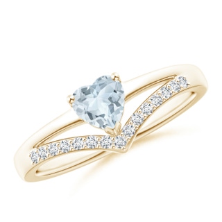 Heart A Aquamarine
