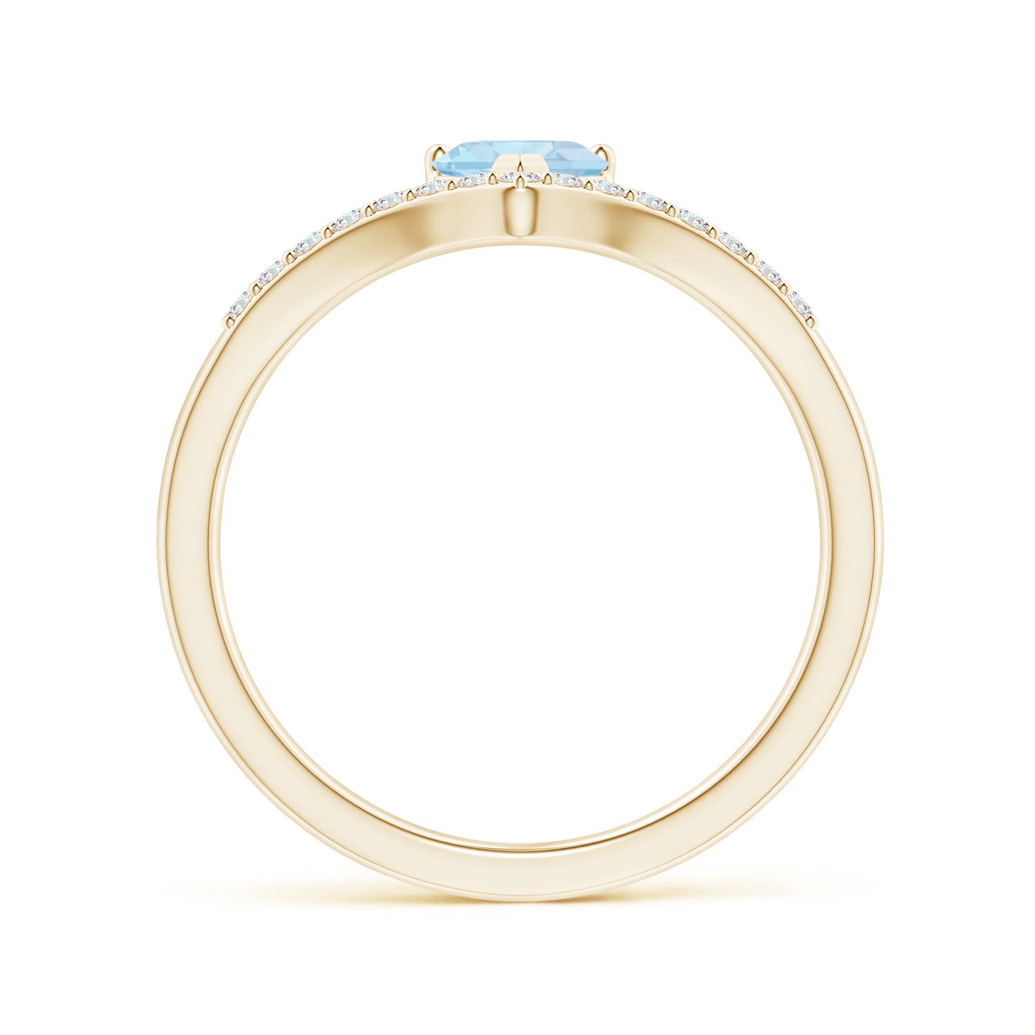 AA - Aquamarine / 0.45 CT / 14 KT Yellow Gold