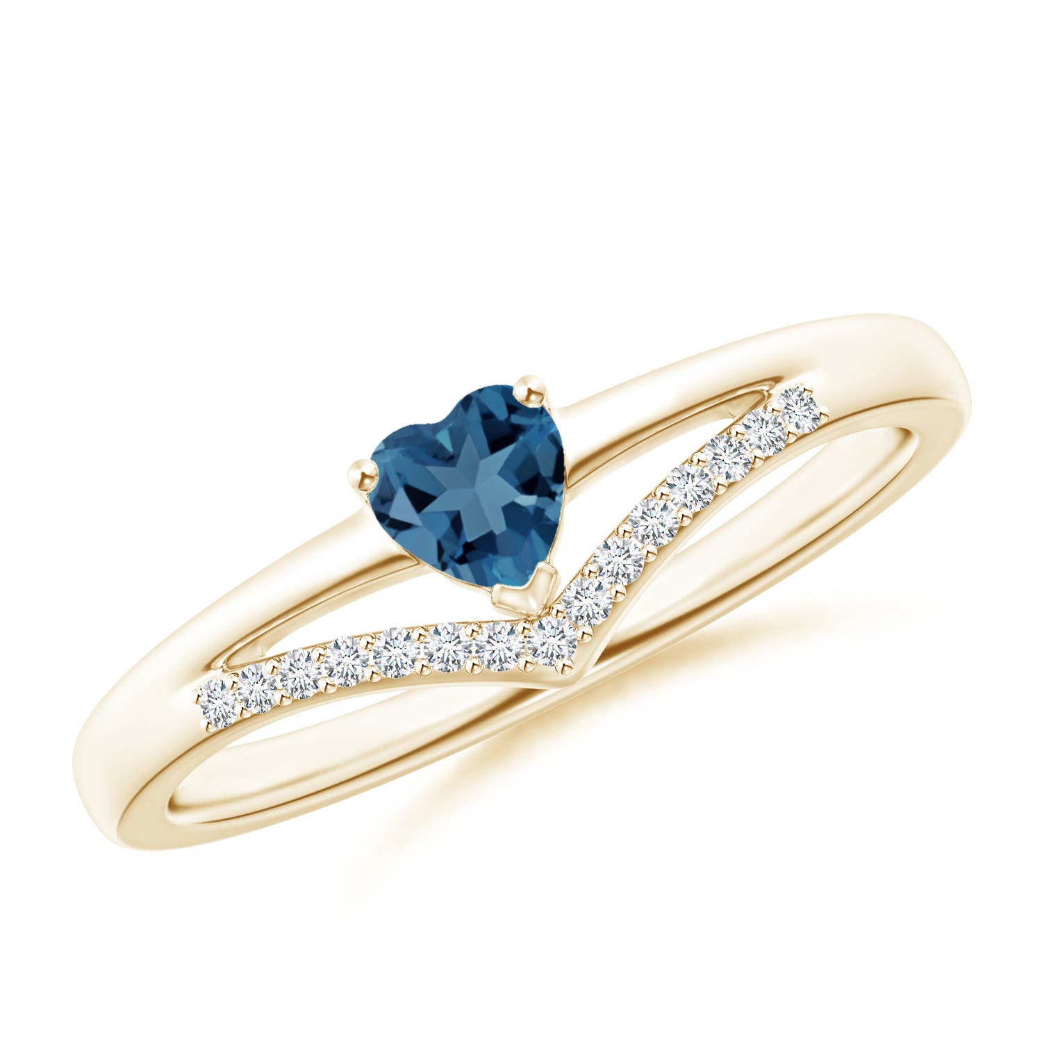 A - London Blue Topaz / 0.4 CT / 14 KT Yellow Gold