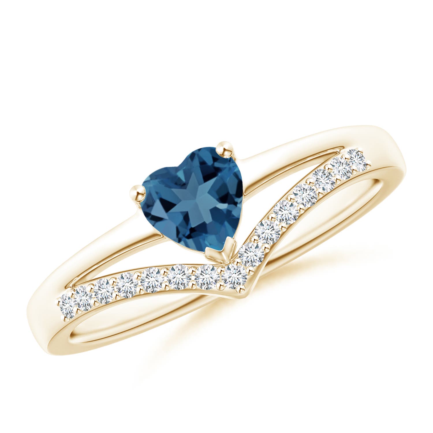 A - London Blue Topaz / 0.7 CT / 14 KT Yellow Gold