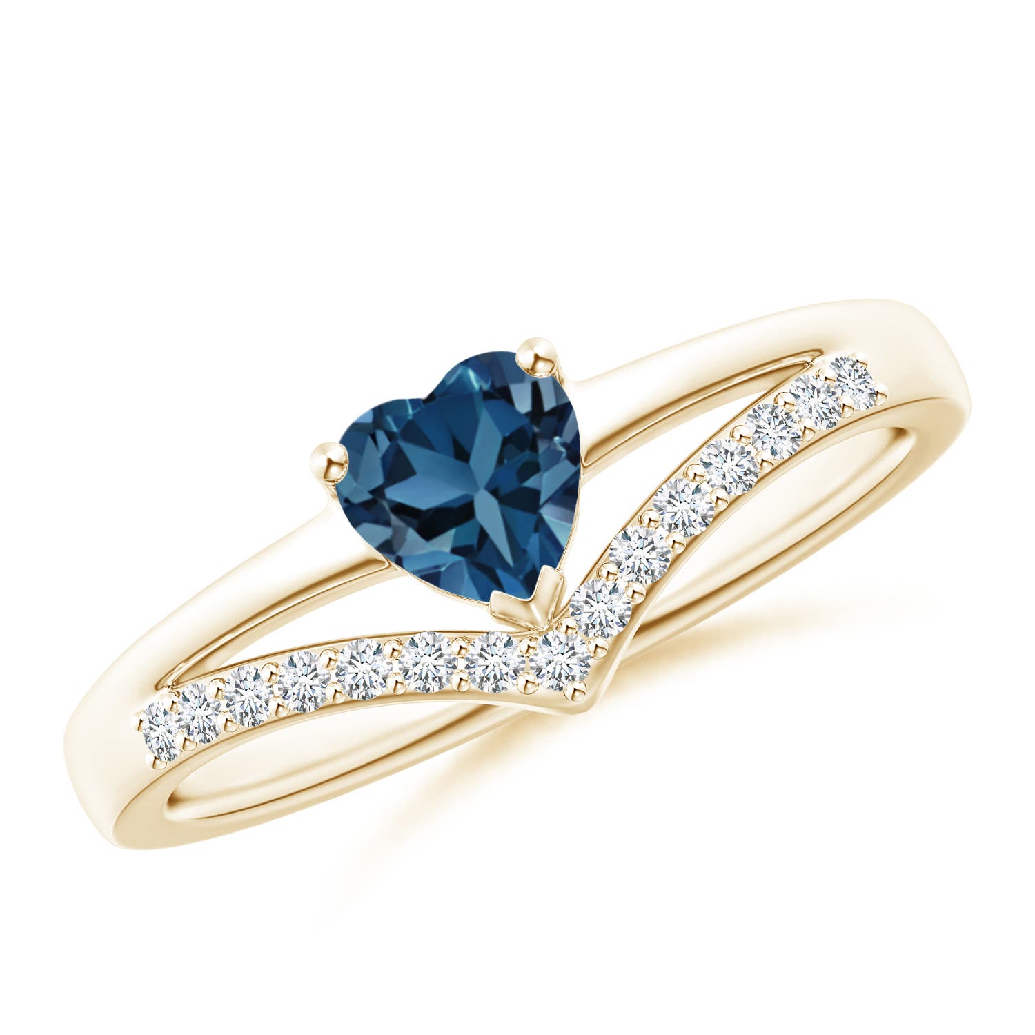 AA - London Blue Topaz / 0.7 CT / 14 KT Yellow Gold