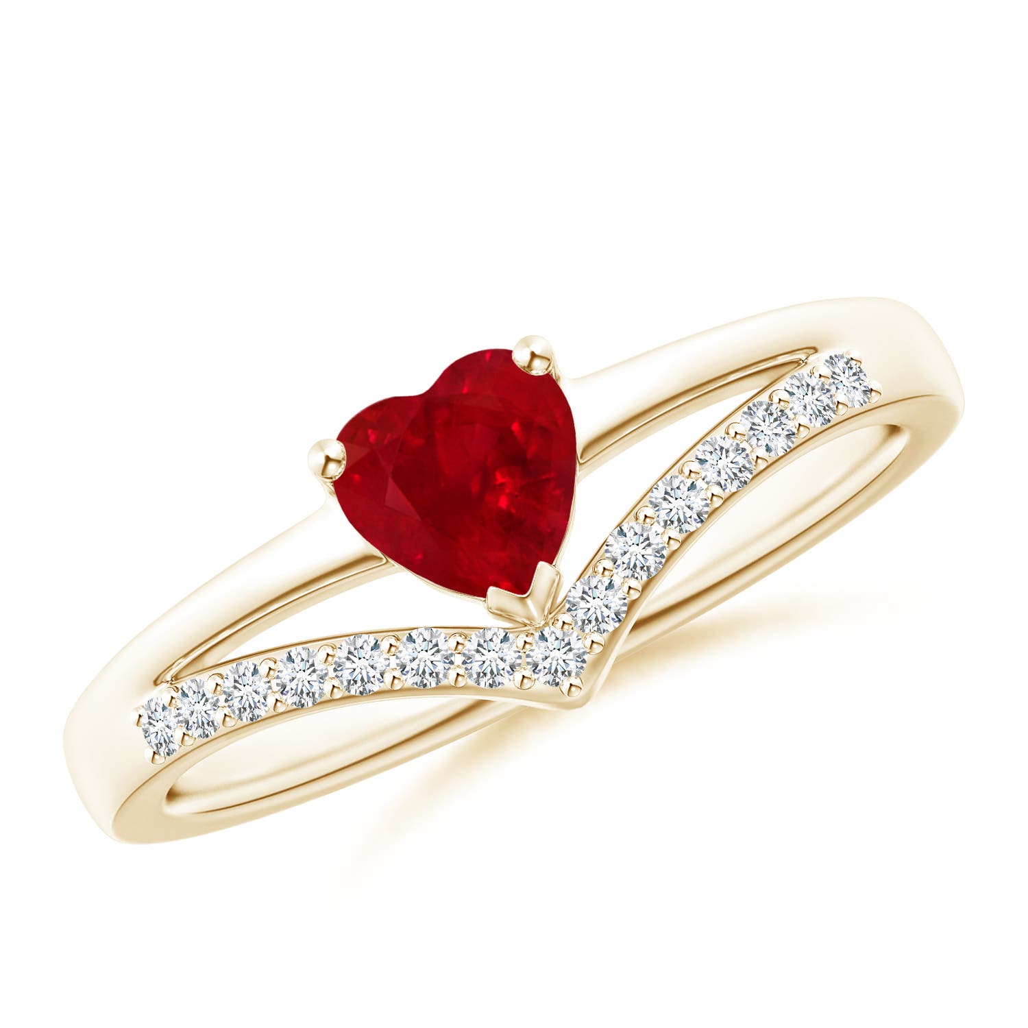 AAA - Ruby / 0.65 CT / 14 KT Yellow Gold