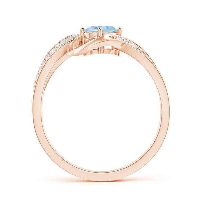 A - Aquamarine / 0.51 CT / 14 KT Rose Gold