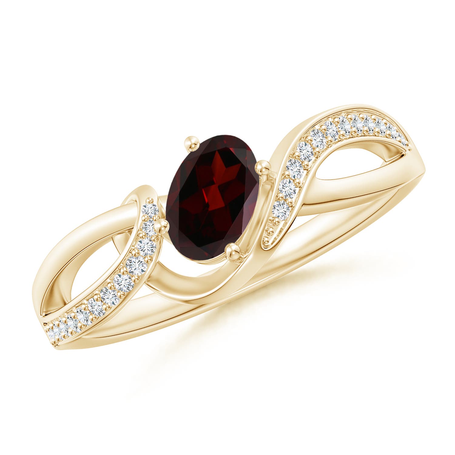 A - Garnet / 0.67 CT / 14 KT Yellow Gold