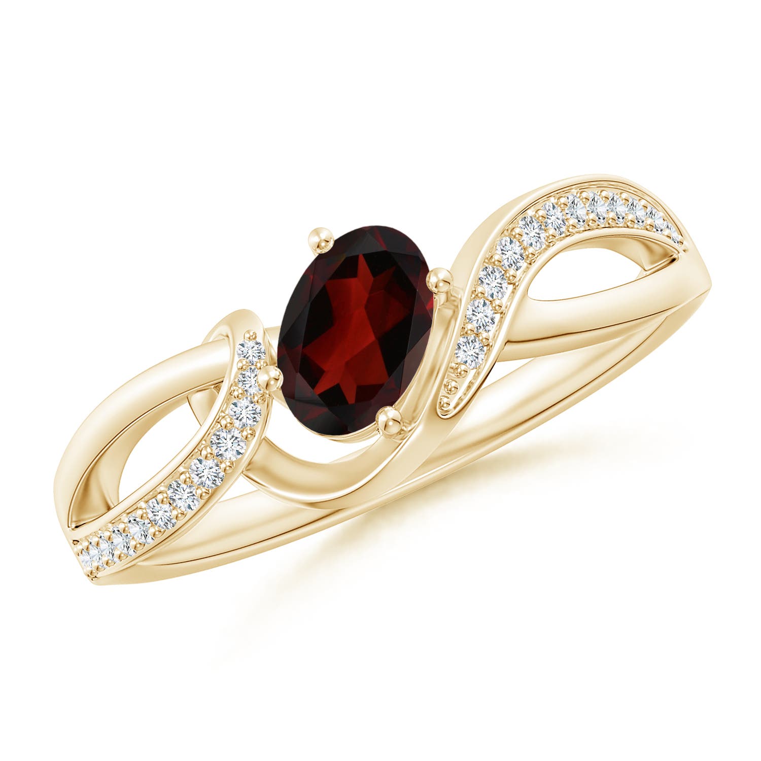 AA - Garnet / 0.67 CT / 14 KT Yellow Gold