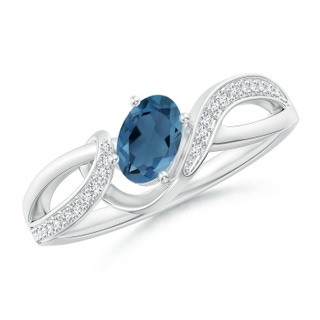 Oval A London Blue Topaz