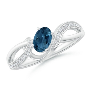 Oval AA London Blue Topaz