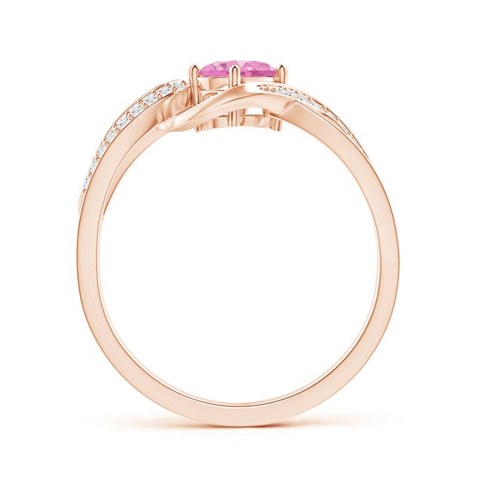 A - Pink Sapphire / 0.66 CT / 14 KT Rose Gold