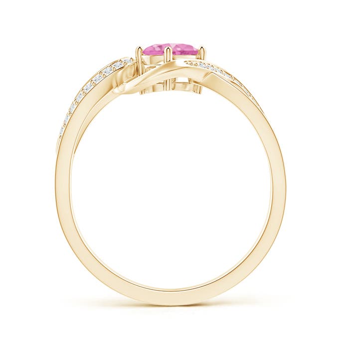 A - Pink Sapphire / 0.66 CT / 14 KT Yellow Gold