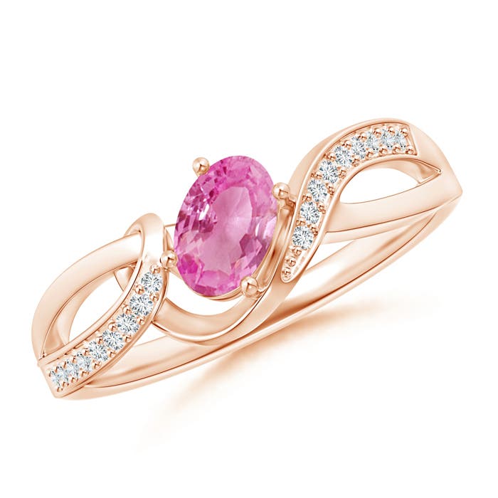 AA - Pink Sapphire / 0.66 CT / 14 KT Rose Gold