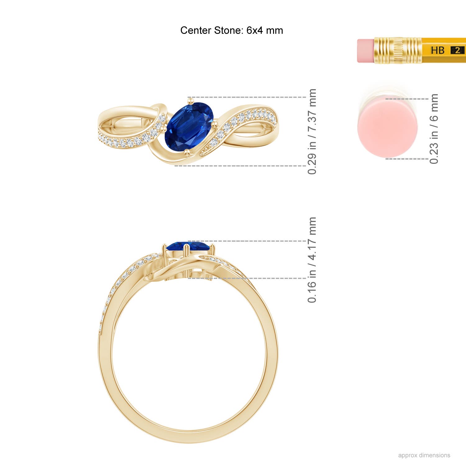 AAA - Blue Sapphire / 0.71 CT / 14 KT Yellow Gold