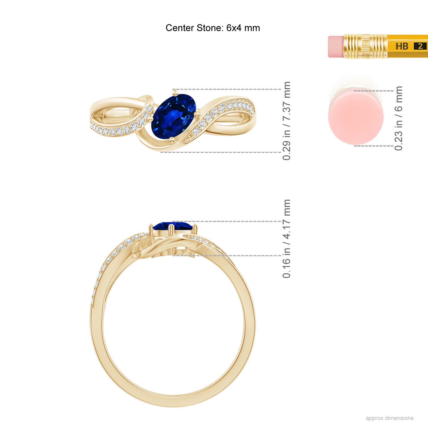 AAAA - Blue Sapphire / 0.71 CT / 14 KT Yellow Gold