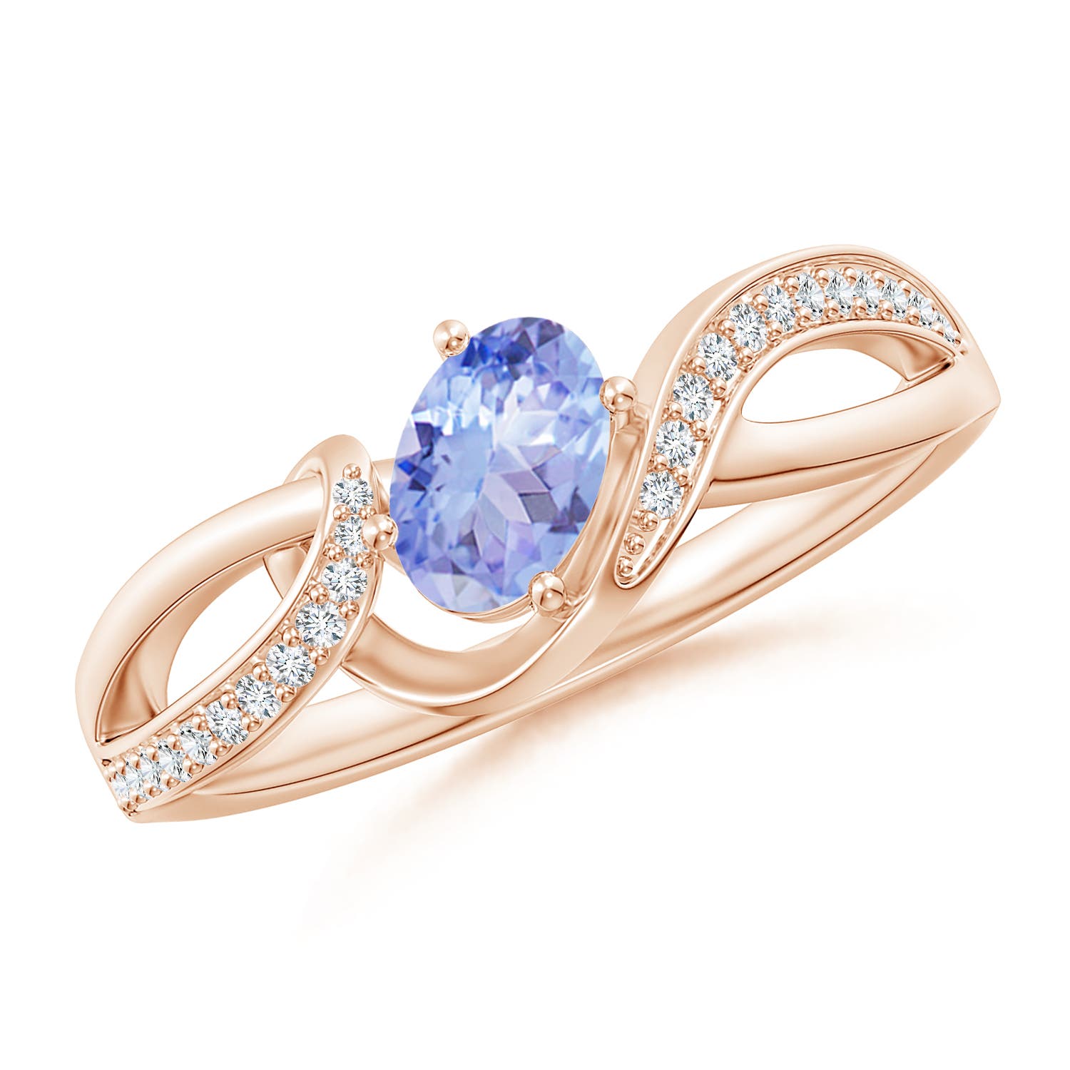 AA - Tanzanite / 0.57 CT / 14 KT Rose Gold