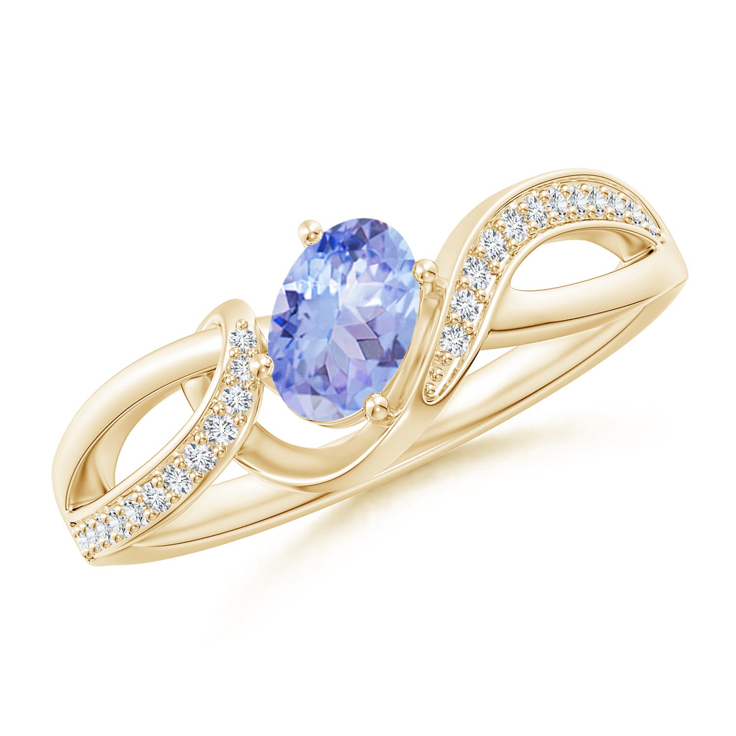 AA - Tanzanite / 0.57 CT / 14 KT Yellow Gold