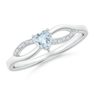 Heart A Aquamarine
