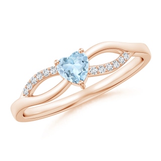 Heart AA Aquamarine