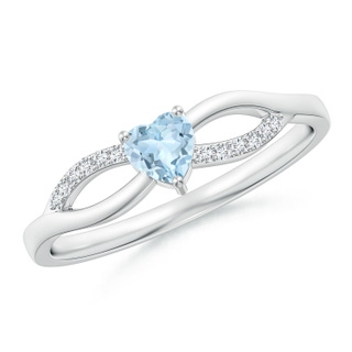 Heart AA Aquamarine