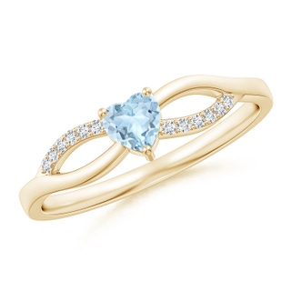 Heart AA Aquamarine